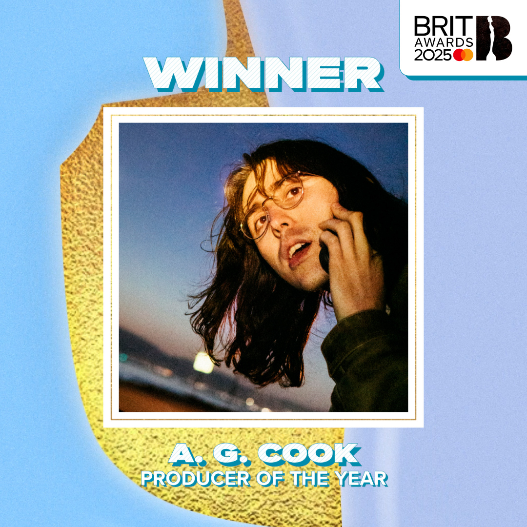 and the winning begins now... A. G. Cook is Producer of the Year 🎹 congrats to the man behind Charli's 'Brat' album as he takes home the first trophy of BRITs 2025! watch the BRITs on Saturday 1st March on ITV1 &amp; ITVX, or via the BRITs YouTube channel