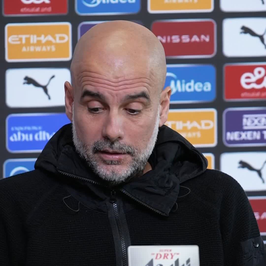 "I hope so" 🤞 Pep Guardiola says he will only know after training today whether Erling Haaland is available to play against Spurs 🏥