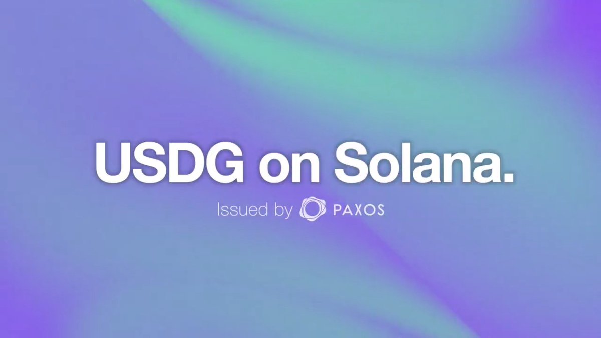 Welcome Global Dollar Network 🌎’s USDG, now live on Solana — joining one of the fastest growing networks for stablecoins, with 120% MoM growth. The future of 24/7 programmable money with near-instant settlement is on Solana 🧵