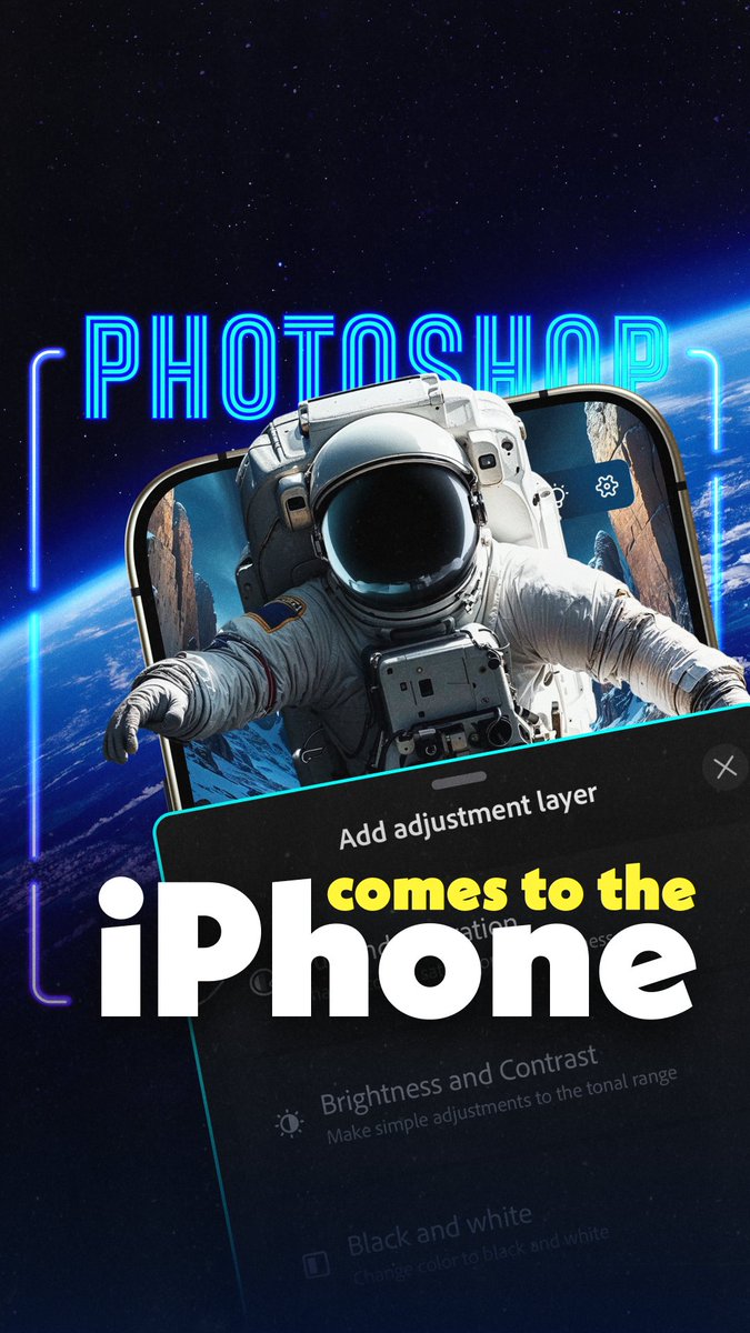 Photoshop has arrived on the iPhone! 🤯