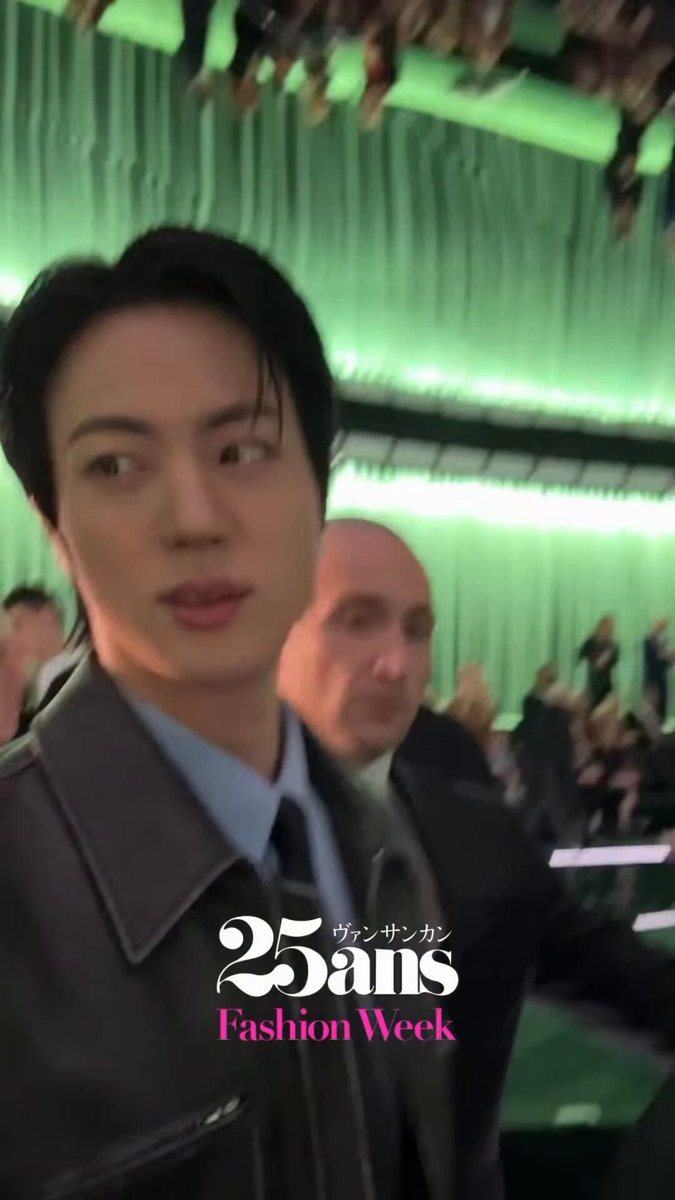 25ans Japan Instagram “BTS JIN arrived at the Gucci show venue.” GUCCI SUPERSTAR JIN #JinxGucciFW25 #MFW #Jin #GucciFW25 gucci