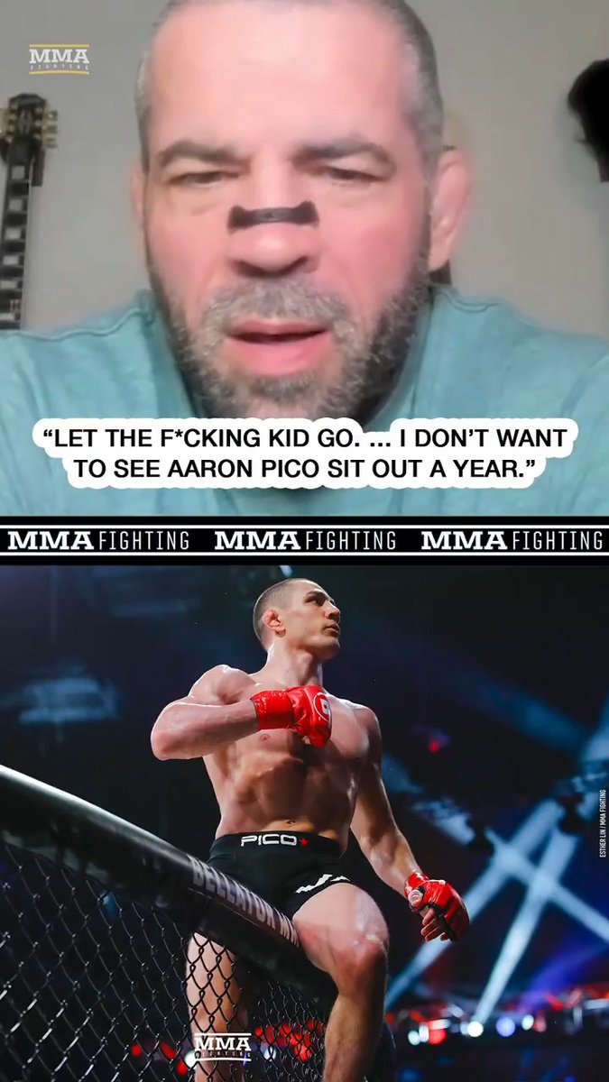 .Matt Brown isn't a fan of PFL refusing to give Aaron Pico his full release: "Let the f*cking kid go. … I don’t know what the PFL is doing. Maybe they just want to hold him until they go bankrupt.." (🎥 Damon Martin)