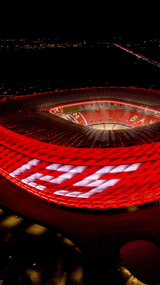 Besondere Beleuchtung unserer Allianz Arena zum 125. Geburtstag des FC Bayern! 🔴⚪️ Am 26. und 27. Februar erstrahlt unsere Spielstätte jeweils am Abend in dieser Sonderbeleuchtung und so wird sie aussehen! 🏟️😍 #FCBayern125 #MiaSanMia