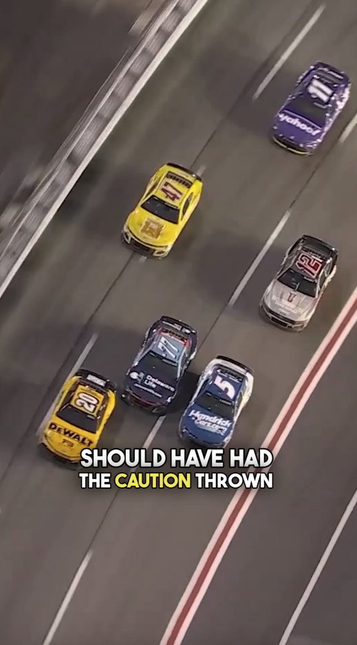 "There's really no way around throwing the caution." Kevin Harvick on the final lap at Atlanta.