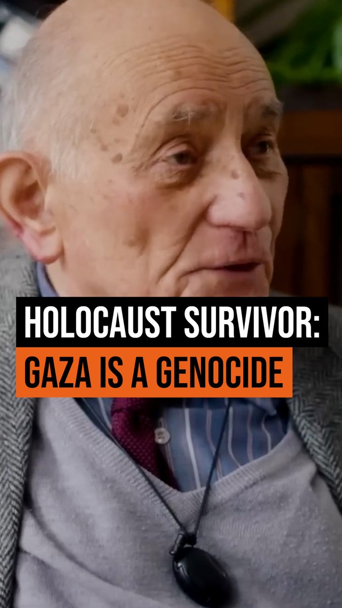 Gaza is genocide, says 87-year-old Holocaust survivor. Listen to Stephen Kapos.