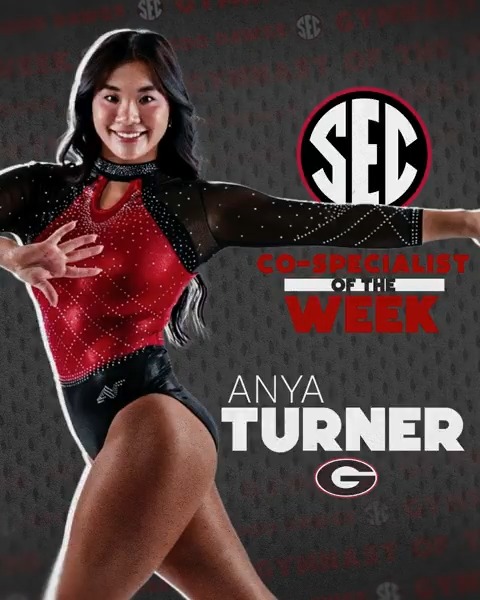 🤸 SEC Specialist of the Week: Feb. 25 🐶 Anya Turner Georgia Gymnastics x #SECGYM