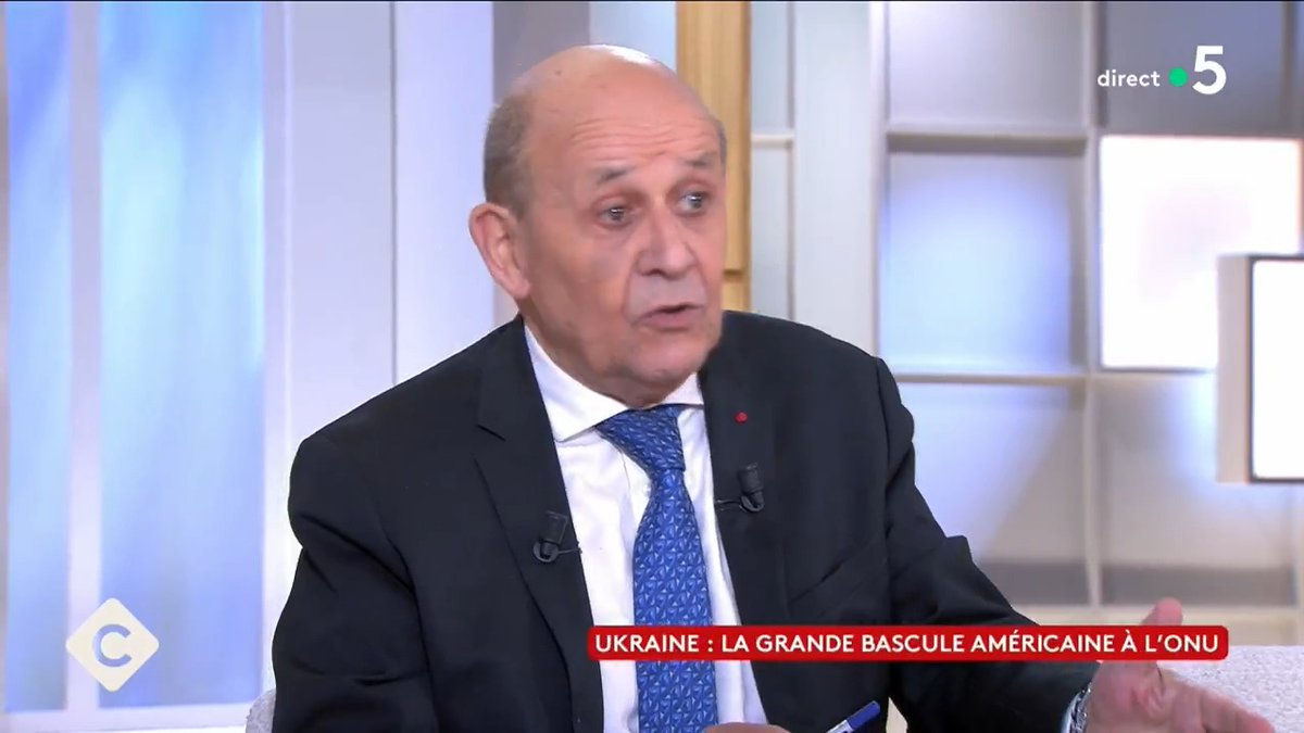 “Nous ne sommes pas loin d'un renversement d'alliance avec les États-Unis. Les attaques menées par le président Trump visent d'abord ses alliés : le Canada, le Royaume-Uni, le Danemark et l'Allemagne, sans propos hostiles à l'égard d'autres nations.” Jean-Yves Le Drian dans #CàVous