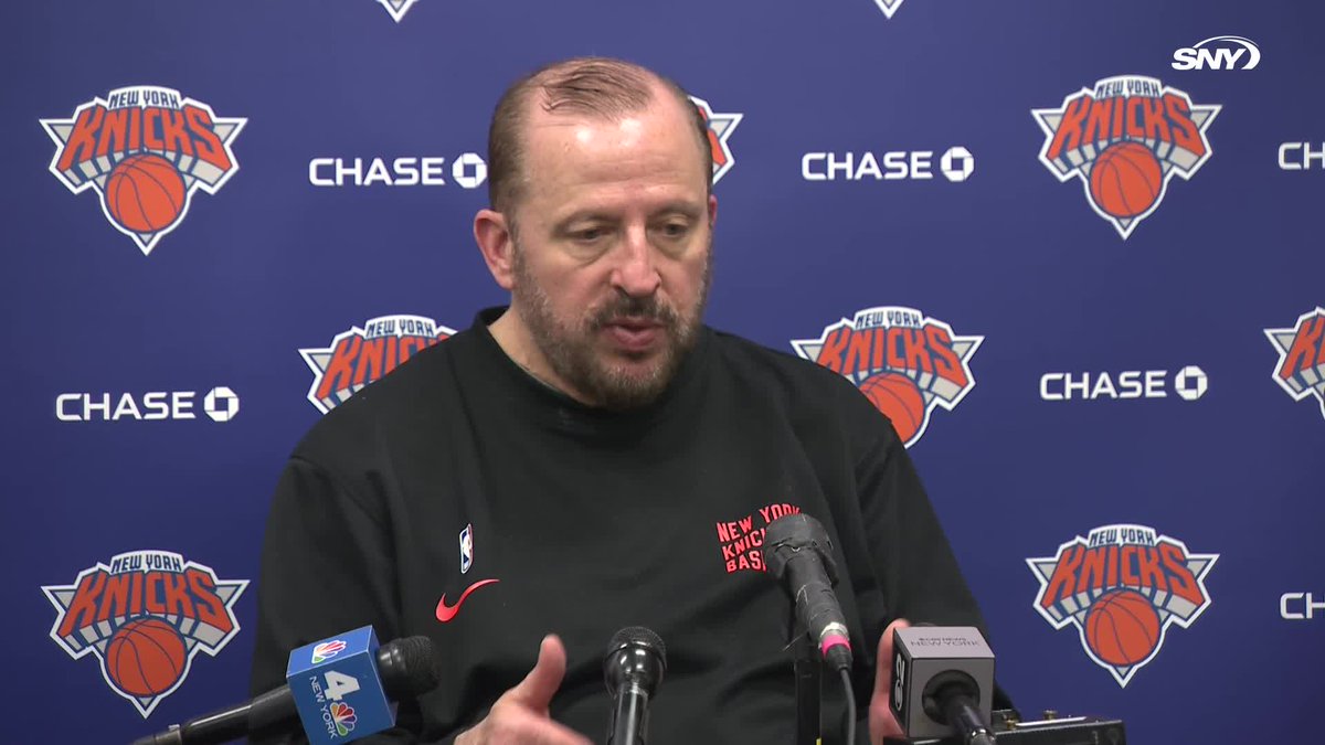 "We've gone fifty-something games without our starting center. Guys have done a really good job stepping in. Could we do better? I always believe we can do better." - Tom Thibodeau on Mitchell Robinson