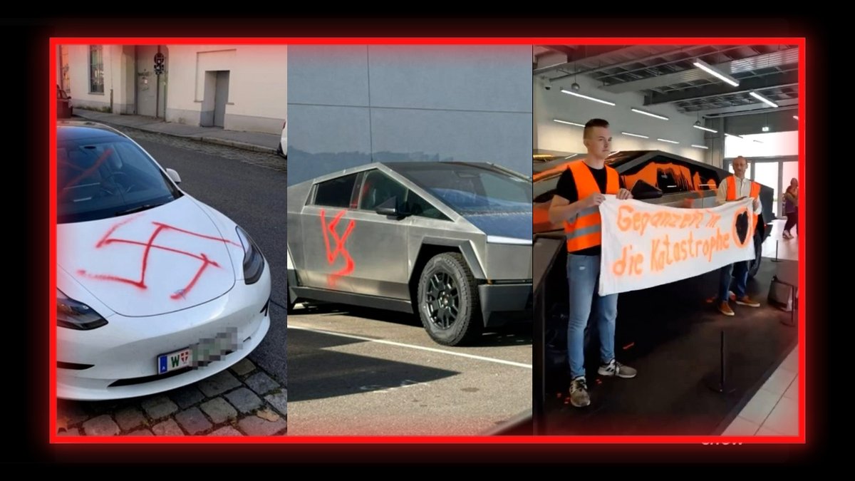 BREAKING: Tesla Cars & Trucks Vandalized By Violent Leftists Across The World As Attacks From Totalitarian Thugs Continue To Escalate » WATCH/SHARE THE LIVE X STREAM HERE: