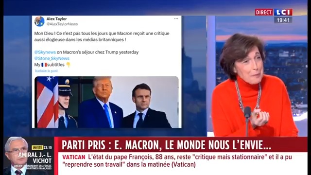 📢 : « E. Macron, le monde nous l’envie… », le parti pris #politique de Ruth Elkrief Ruth Elkrief #24hPujadas #LCI #La26 ⤵️