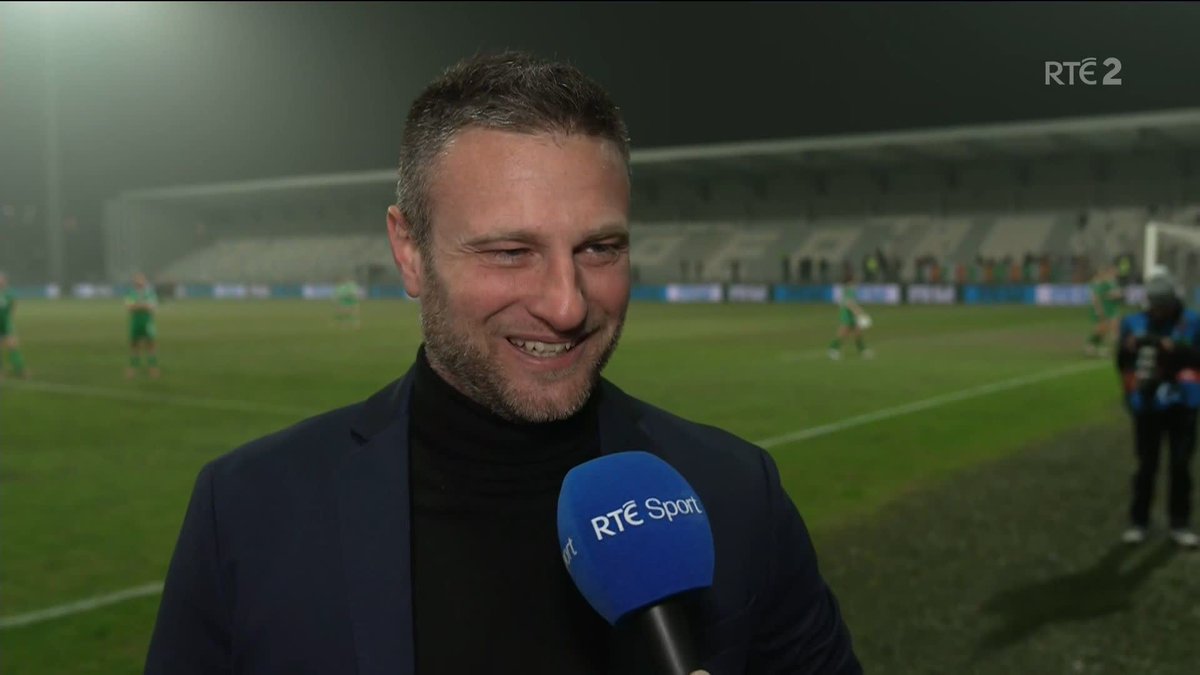 🇸🇮 4-0 🇮🇪 "I knew we could win but I had no idea we could win with that margin. I'm sure he's going to be happy for me!" - Slovenia manager and friend of Jim McGuiness Sasa Kolman after his side's dominant display #UWNL