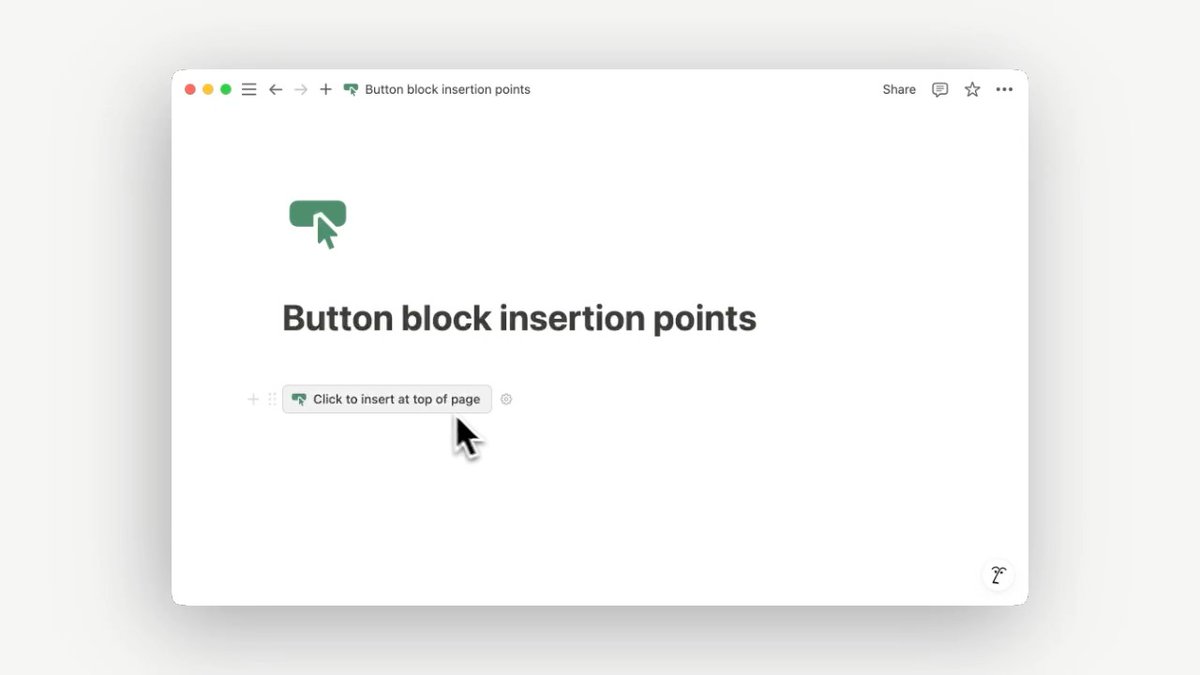 Forgot to mention, you can now insert content at the top or bottom of a page using buttons! 🔝