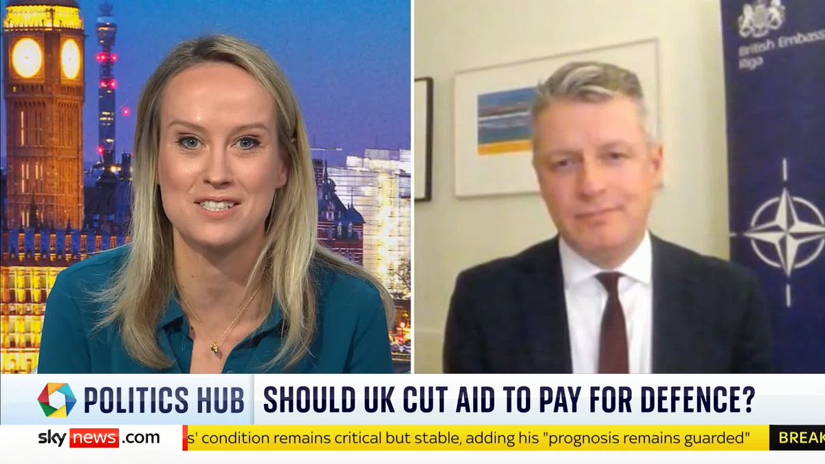 'I don't know if you've looked at the forecasts, but isn't it a bit worrying to be pinning your whole defence procurement strategy on projections of GDP?' - Sophy Ridge Listen to Minister for the Armed Forces Luke Pollard MP's response 👇 #PoliticsHub