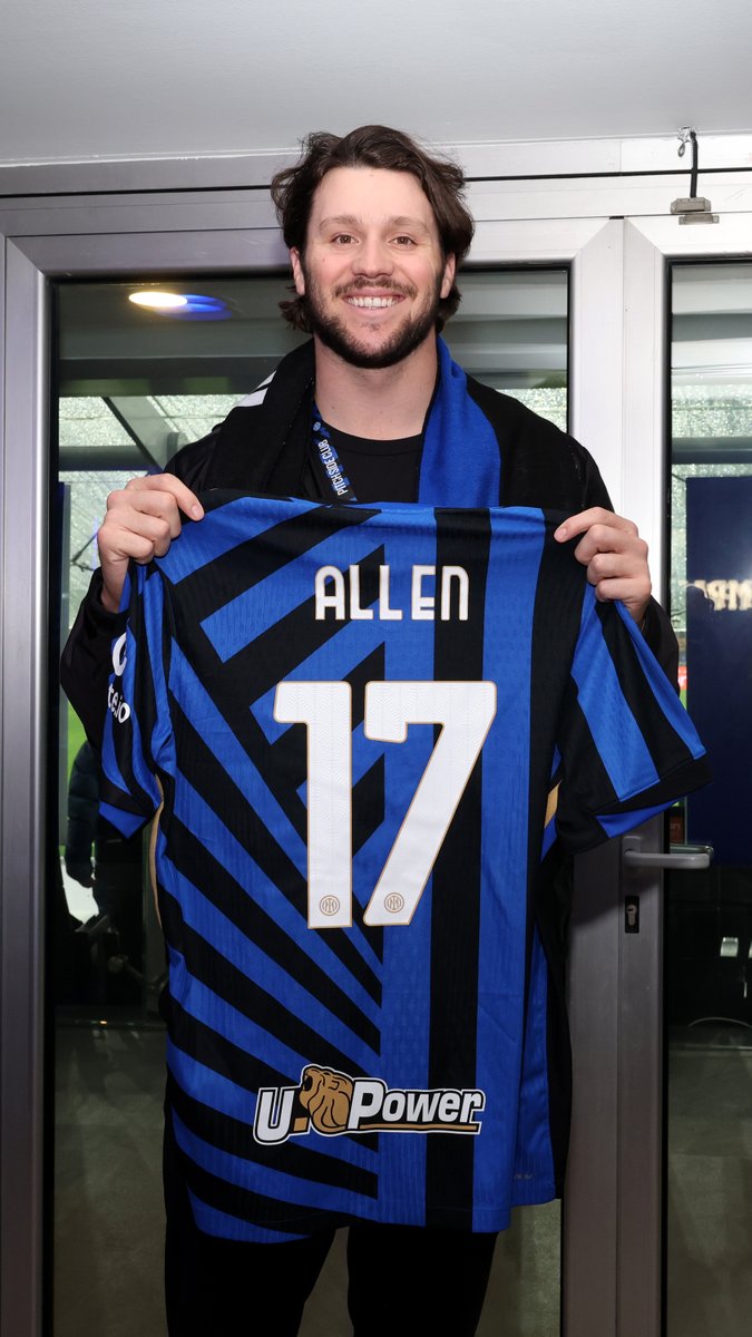 Signore e signori, siamo felici di presentarvi il numero 17, Mr. Josh Allen 🏈 NFL Buffalo Bills #ForzaInter #CoppaItaliaFrecciarossa #InterLazio