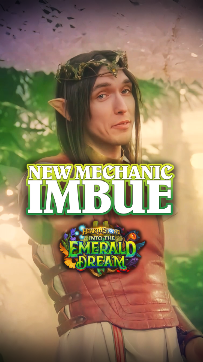 Play Imbue cards to get a bigger and bigger Hero Power 📈 Lt. Eddy breaks down one of the new Keywords in Into the Emerald Dream.
