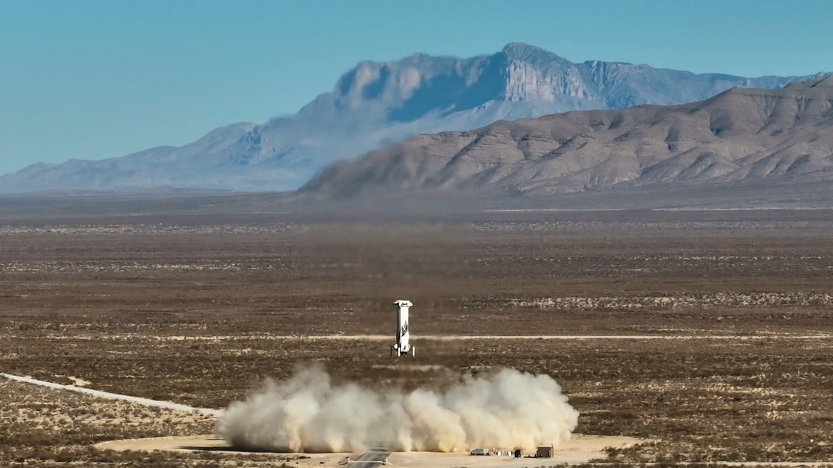 NS-30 booster touchdown!
