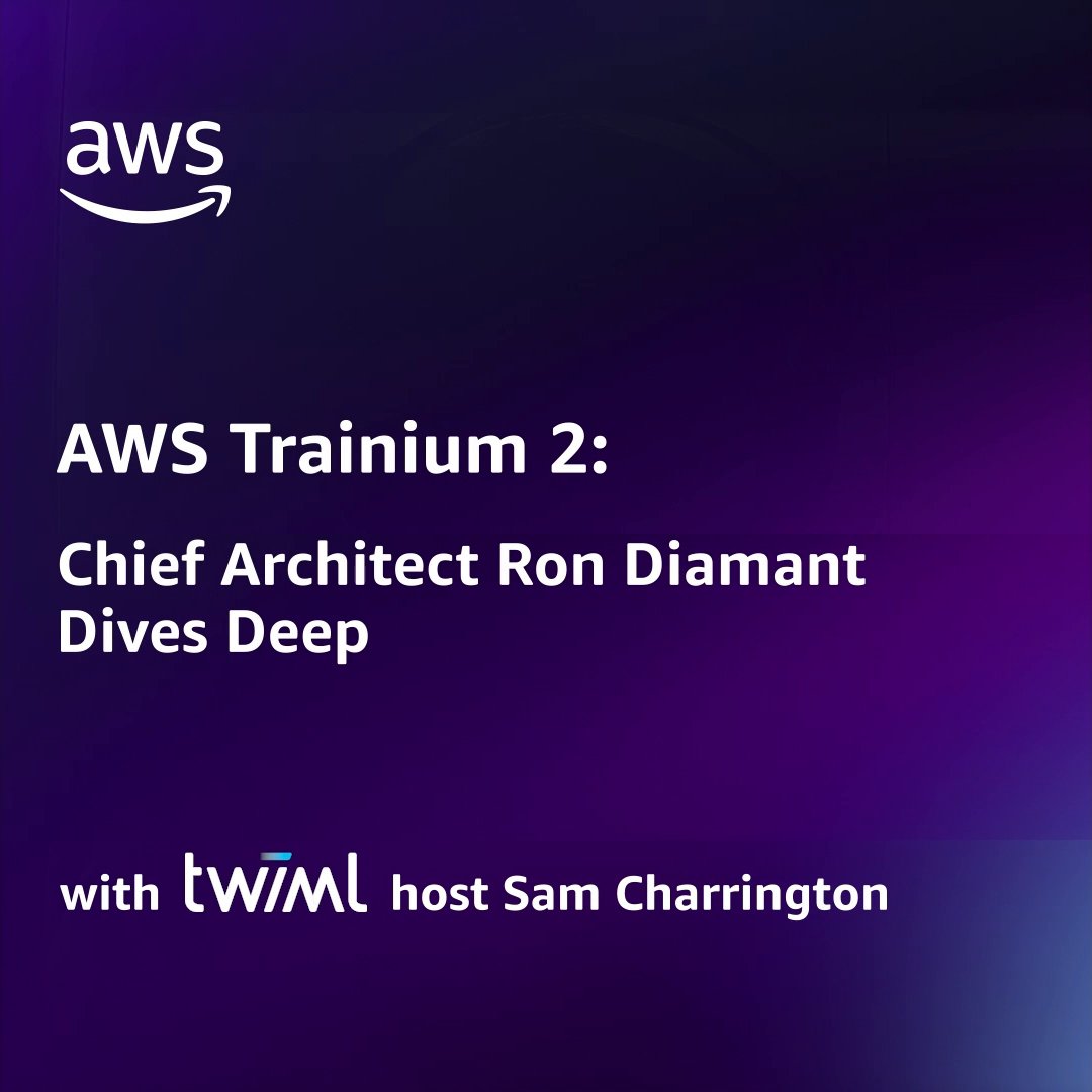 What does it take to build chips that train trillion-parameter AI models? 🛠️💻 #AWS Trainium's chief architect breaks it down in this must-listen episode. #AI #TrainiumTuesdays 👉
