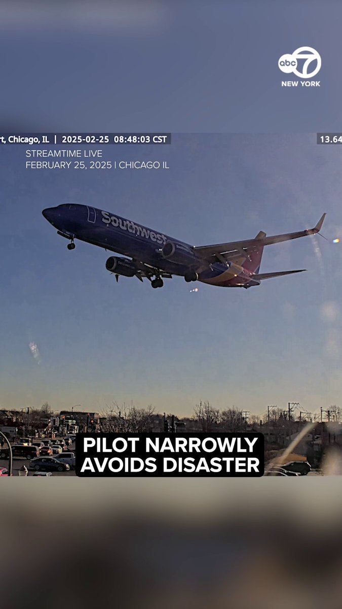 Shocking video shows a Southwest Airlines flight nearly collide with a private jet on the runway at Chicago Midway Airport Tuesday morning. The Southwest flight crew was forced to perform a go-around operation in order to prevent a crash. No one was hurt.