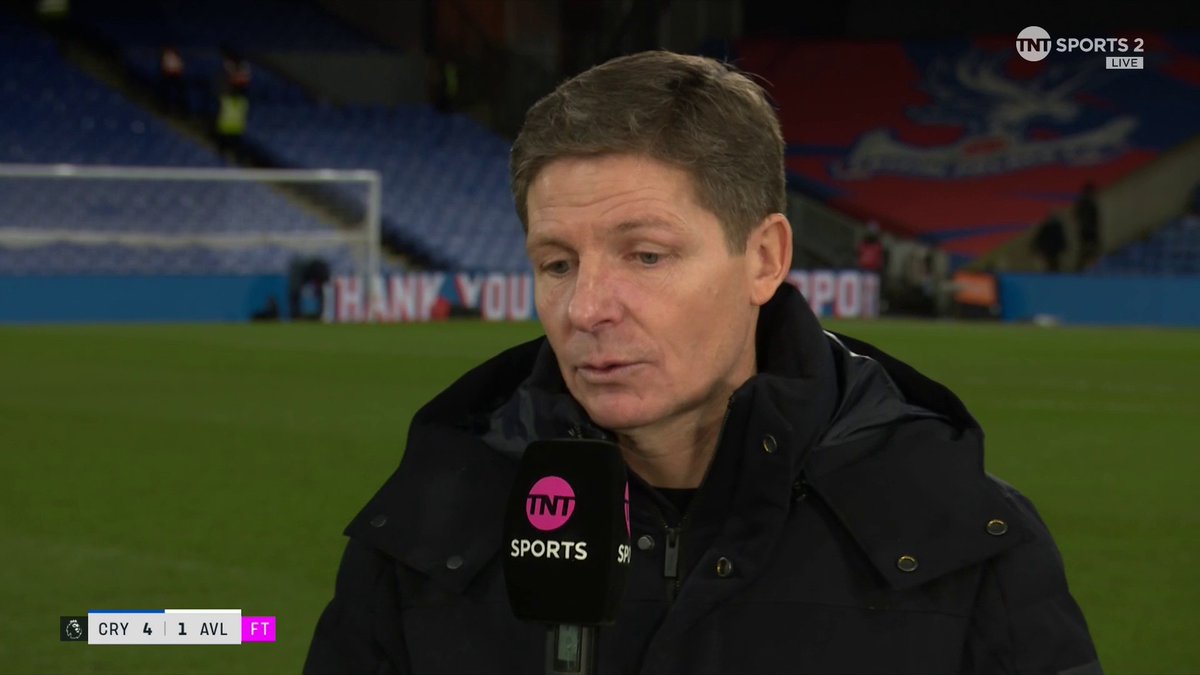 "He's so smart and he showed that today." 🧠 Oliver Glasner on a brilliant home win, Wharton's return and Nketiah's strike 🎙 🎙 Jules Breach | 📺 TNT Sports &amp; discovery+ UK