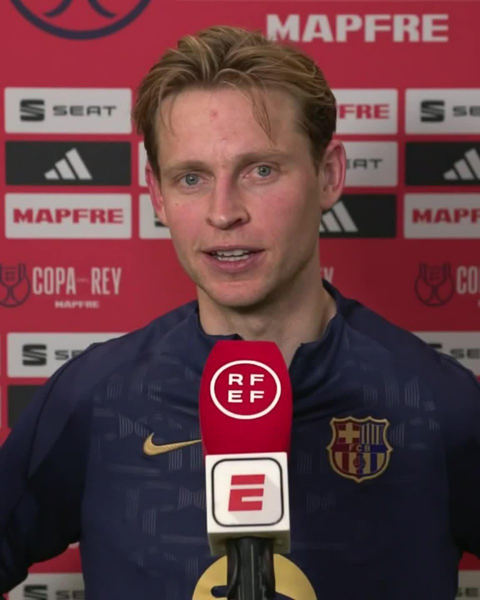 "We can also be happy with the way we played for 75 minutes, except the first ten and the last ten." —Frenkie de Jong after Barcelona's 4-4 draw with Atletico Madrid