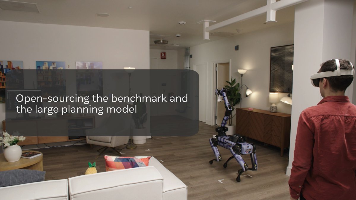Meta PARTNR is a benchmark for planning and reasoning in embodied multi-agent tasks. This large-scale human and robot collaboration benchmark was core to our recent demos and also informs our work as scientists and engineers pushing this field of study forward.