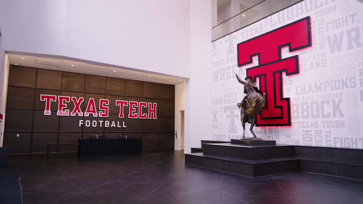 Welcome inside the best facility in college football. This is the Dustin R. Womble Football Center and South End Zone Building. The largest contiguous football facility in the country. Red Raider Club x #WreckEm