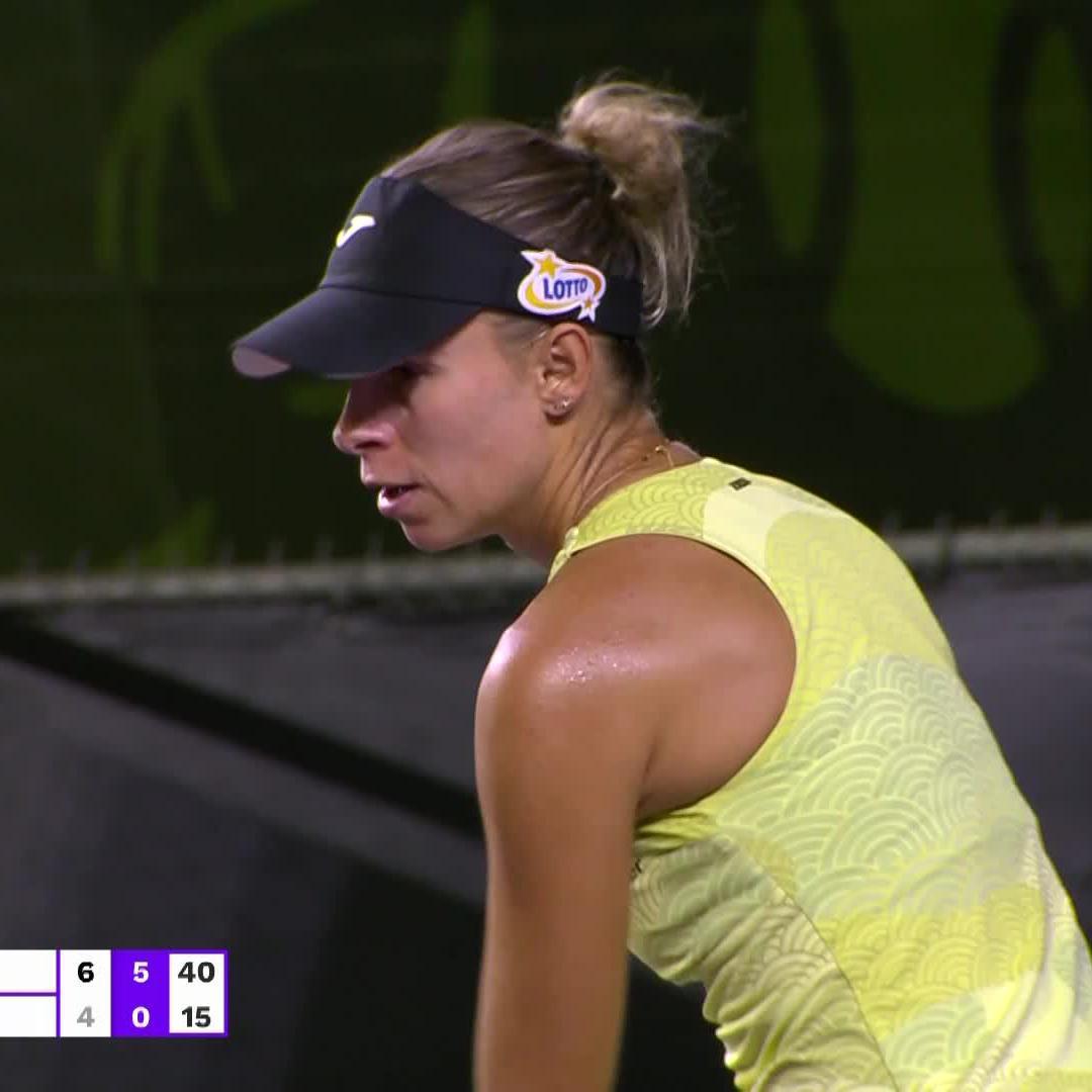 on to the next 🔜 Magda Linette knocks out Cocciaretto in straight sets 6-4, 6-0 for a spot in the Round of 16! #MeridaOpenAKRON