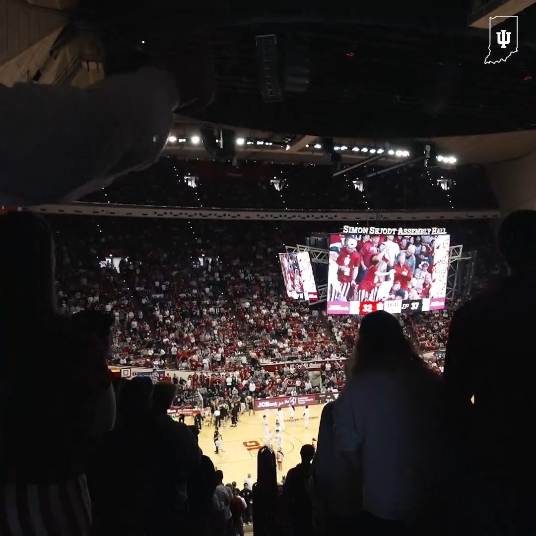 Unmatched energy at The Hall. See you tomorrow, Hoosier Nation. 😤