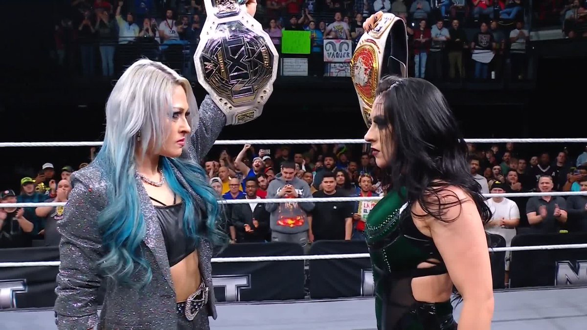 TITLE vs. TITLE?! CHAMPION vs. CHAMPION?!?! GIULIA = ジュリア and Stephanie Vaquer both want to prove who's the best! 😱 🤯 #WWENXT