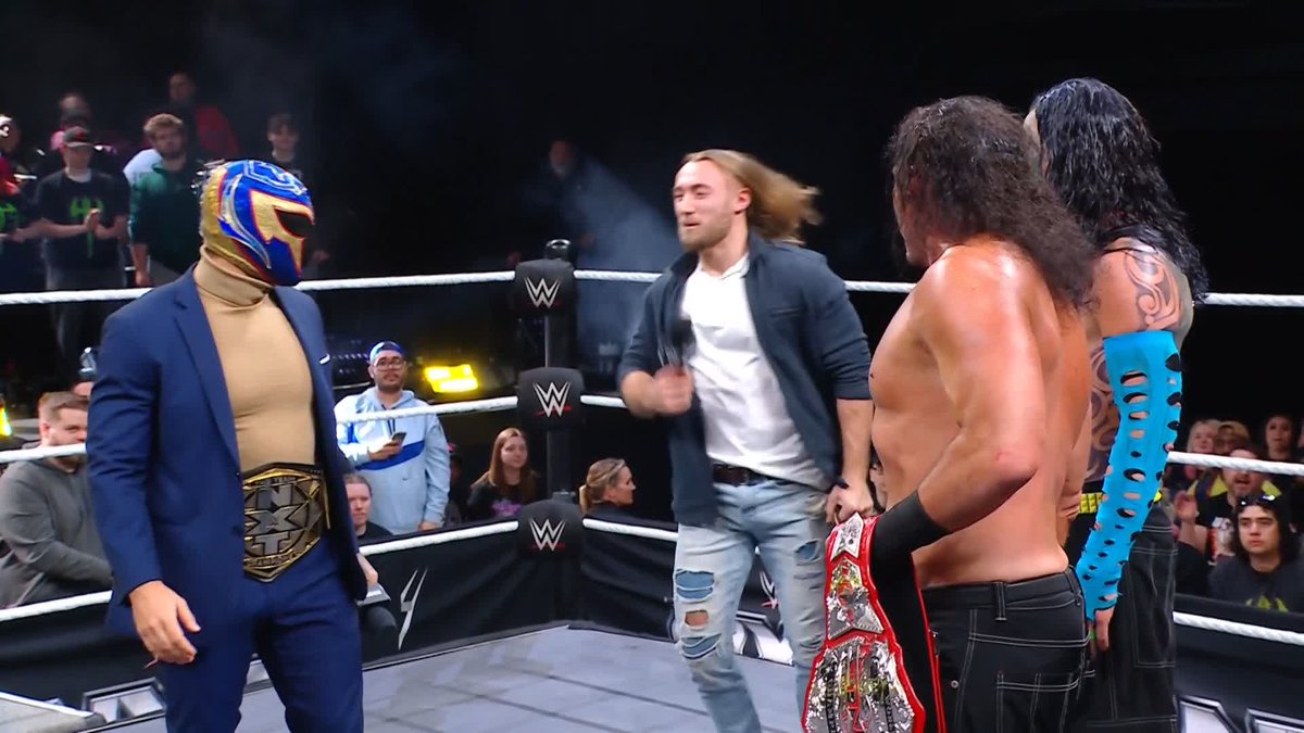 DREAM. MATCH. By the power of TNA Wrestling Director of Authority, Santino Marella, The Hardy Boyz will defend the TNA World Tag Team Titles against Fraxiom at #WWERoadblock in New York City! 🤯 #WWENXT