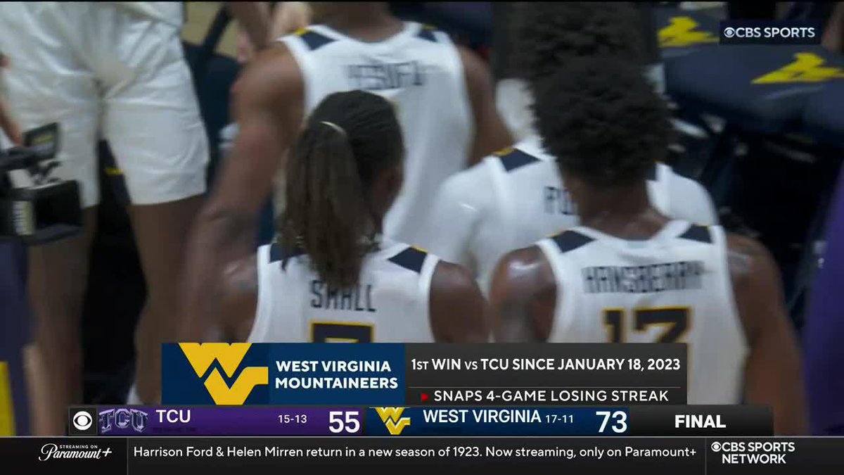 Javon Small hit 8 threes tonight. He's making his case for Big 12 Conference player of the year. WVU Men's Basketball