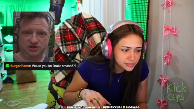 Demisux TRIGGERED by BurgerPlanet..😂 "Would you let Drake smash???"