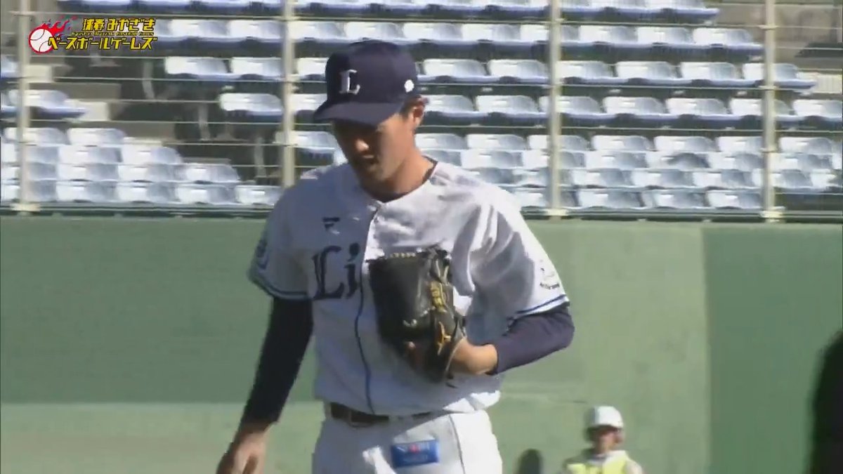 #黒田将矢 投手が3者連続三振の好投を披露！ 最後は3球で締め、初の一軍登板へ猛アピールです！ #埼玉西武ライオンズ #seibulions #球春みやざきベースボールゲームズ #ALLONE