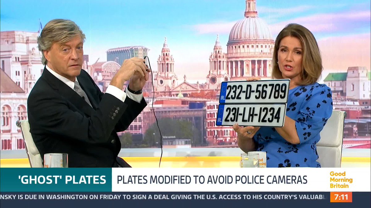 Drivers who use so-called "ghost" number plates - which can't be read by Automatic Number Plate Recognition cameras - could face fines of a thousand pounds, under plans being debated in the Commons today. This infrared camera mimics an ANPR.