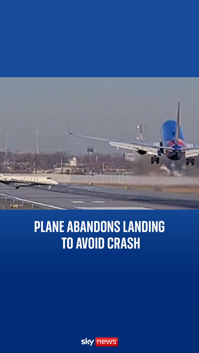 A Southwest Airlines jet abandoned its landing when a private jet pulled out in front of it in Chicago.
