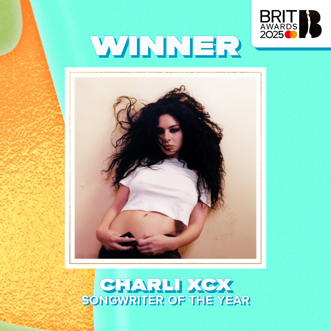 brat summer is now officially brat winter... congratulations to Charli as she is Songwriter of the Year at BRITs 2025 👏 watch the BRITs on Saturday 1st March on ITV1 &amp; ITVX, or via the BRITs YouTube channel