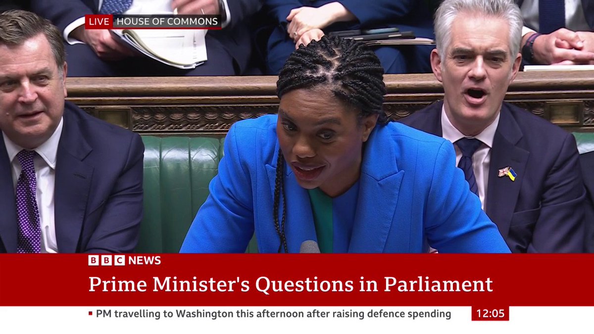 Keir Starmer says Kemi Badenoch "didn't feature in my thinking at all" after she said she was "pleased" the PM took her advice on cutting the aid budget to support defence spending "I was so busy over the weekend I didn't even see her proposal" #PMQs