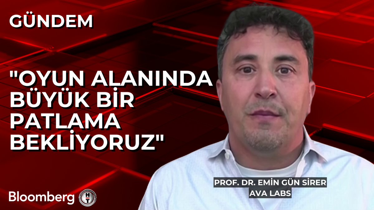 📍 "Oyun alanında büyük bir patlama bekliyoruz." 🗣 Ava Labs Kurucusu ve CEO'su Prof. Dr. Emin Gün Sirer