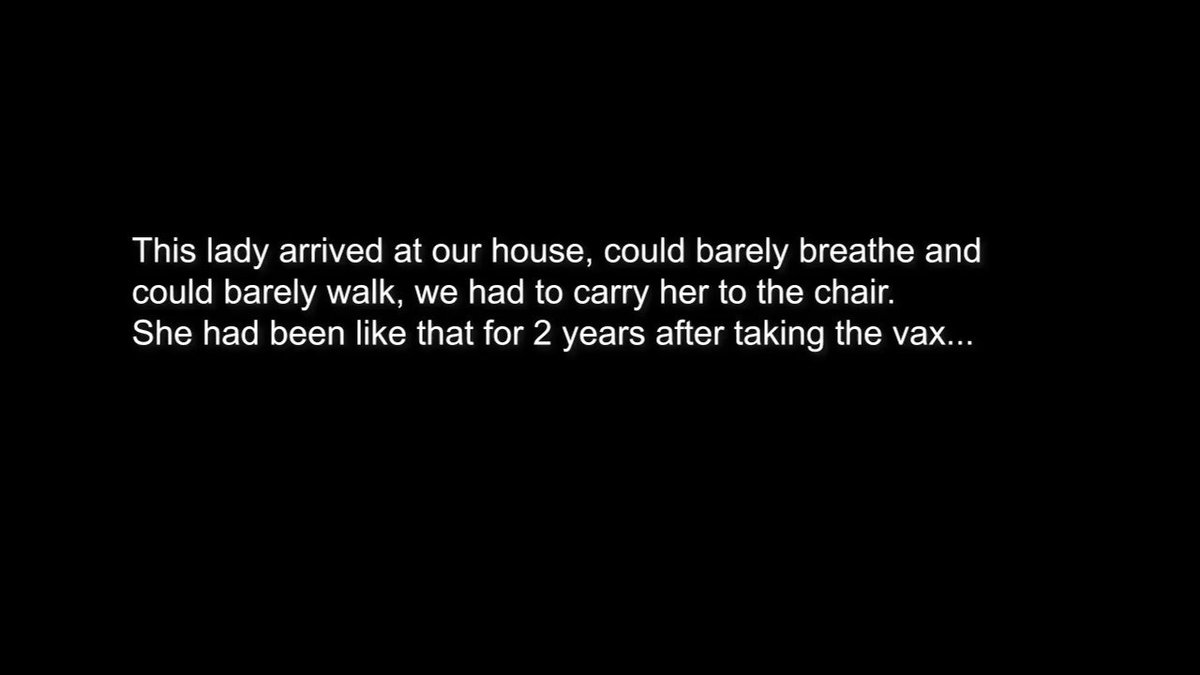 A taxi driver at Anarchapulco heard about the TZLA Machine and asked if we could help his wife who could barely walk or talk for two years after getting the vax. We had to carry her to the chair and she looked like she was on death's door. Here's what happened!