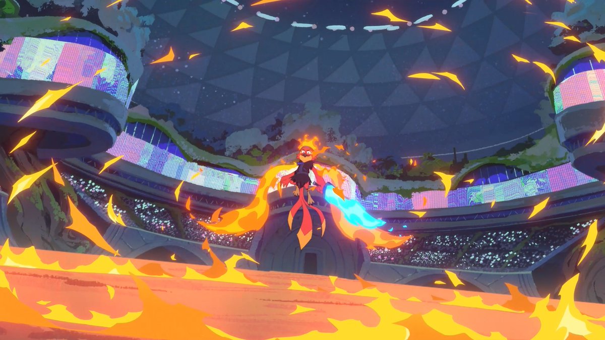 The final showdown between Ash and Miss Pele ignites as he fires off, fast and relentless. Lucky for Ash, his speed and agility keep him in the fight, but is it enough to take her down?