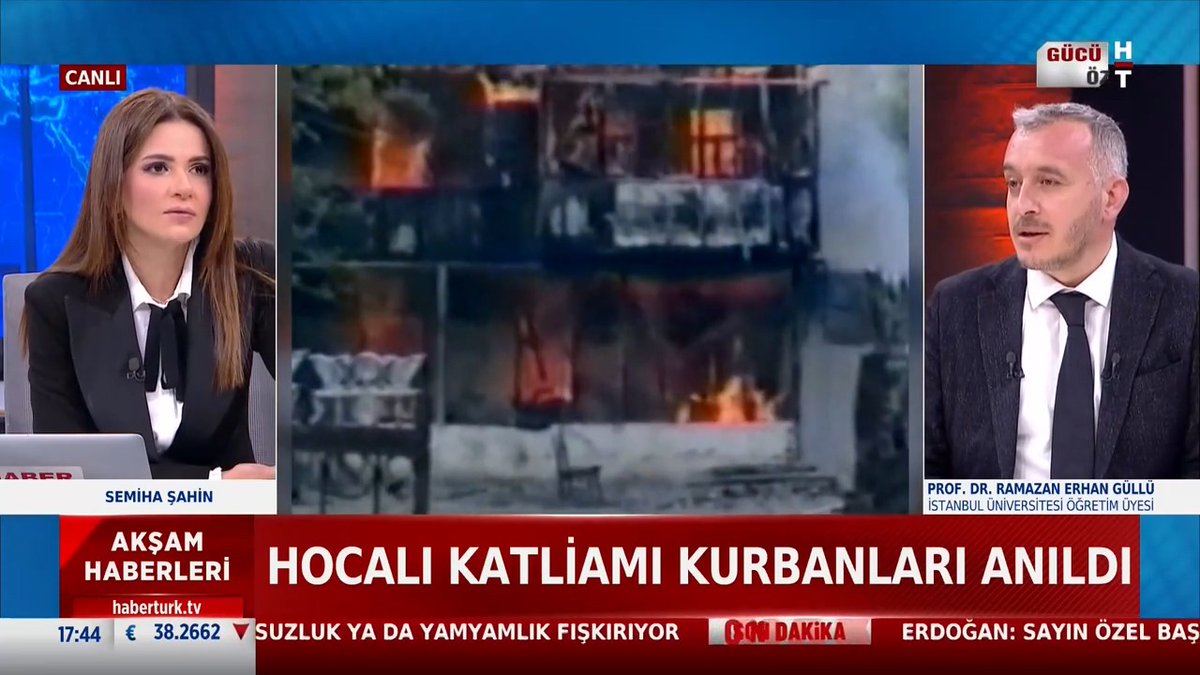 33 yıldır dinmeyen acı Hocalı katliamı kurbanları için adalet bekleniyor. İstanbul Üniversitesi Öğretim Üyesi Prof. Dr. Ramazan Erhan Güllü #AkşamHaberleri'nde anlattı.