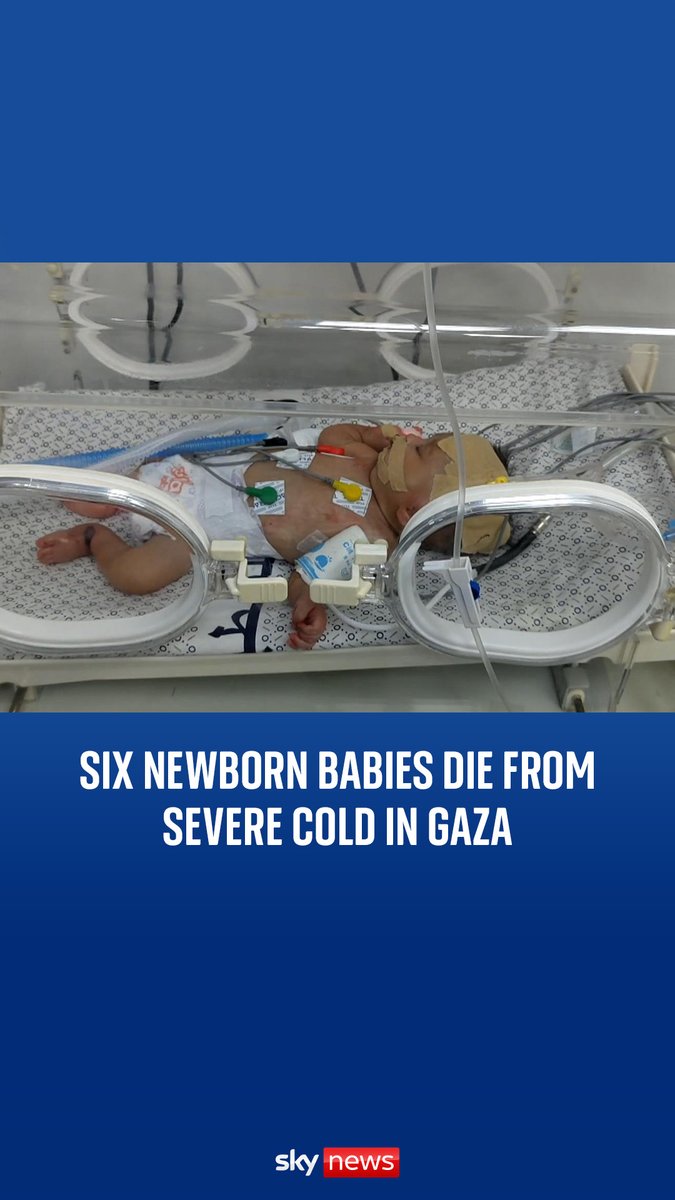 Six newborn babies have died as a result of freezing temperatures in Gaza. Medics have pointed at terrible living conditions, as hundreds of thousands of Palestinians have been forced to live in tented camps and temperatures have plummeted.