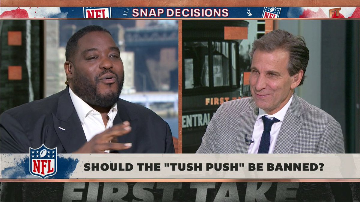 "I heard [Roger] Goodell hates it ... I can't stand the play." 😳 Chris Mad Dog Russo makes the case to Damien Woody for the NFL to ban the "tush push" 👀