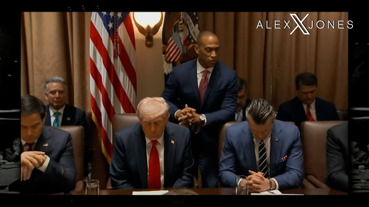 POWERFUL VIDEO: First Official Trump Admin. Cabinet Meeting Opened With A Prayer From HUD Secretary Scott Turner "Thank You For Anointing Us To Do This Job, Father God, We Pray That We Would Lead With A Righteous Clarity As We Serve The People Of This Country With Every Job That We Have." » WATCH/SHARE THE LIVE X STREAM HERE: