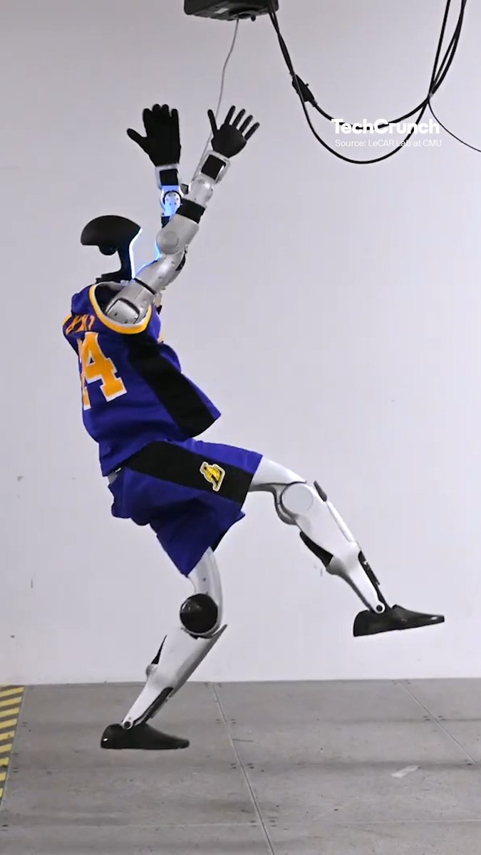 Someone call the NBA 🏀 Researchers at Carnegie Mellon's LeCAR Lab are working on aligning simulation and real-world physics for agile humanoid whole-body skills