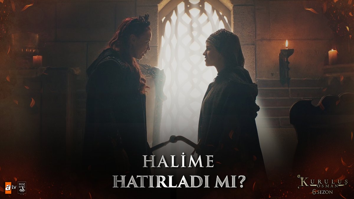 “Yoksa Halime ben miyim?” “Or am I Halime?” #KuruluşOsman heyecan dolu yeni bölümüyle #atv’de devam ediyor! Bozdağ Film atv