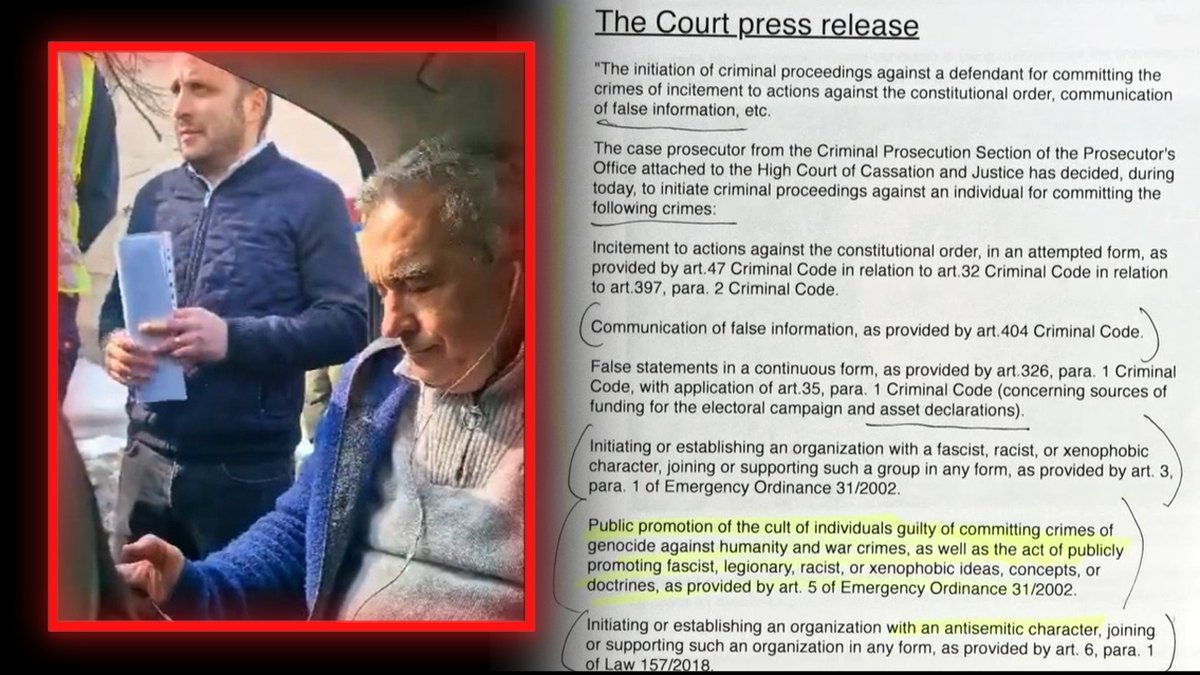 🚨MASSIVE BREAKING UKRAINE WAR NEWS: The NATO / Soros Coup Government Of Romania Has Now Charged The Popular Anti-War Presidential Election Winner Călin Georgescu With Genocide & Crimes Against Humanity As Well As Literal Thought Crimes Alex Jones Reads The Court Documents & Breaks Down The Latest Developments In This Critical Must-Watch/Share Report » WATCH/SHARE THE LIVE X STREAM HERE: