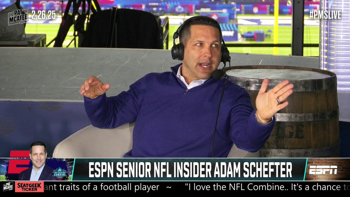 .Adam Schefter laid out how much depth is in the 2025 NFL draft 👀 "The player you get at No. 10 in this draft is similar to the player that you get at 35."
