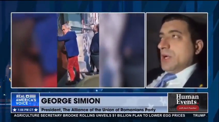 George Simion to Jack Poso 🇺🇸 on the situation in Romania: "We have an ongoing coup d'état happening here in Bucharest."