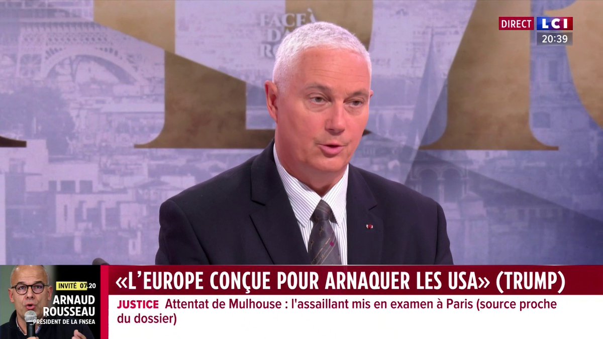 🗣️ "L’Union européenne a été conçue pour arnaquer les États-Unis" a asséné Donald Trump : "c'est confondant de bêtise, c'est complètement con, c'est aussi simple que ça" réagit, face à Darius Rochebin, La Punchline de Yakovleff